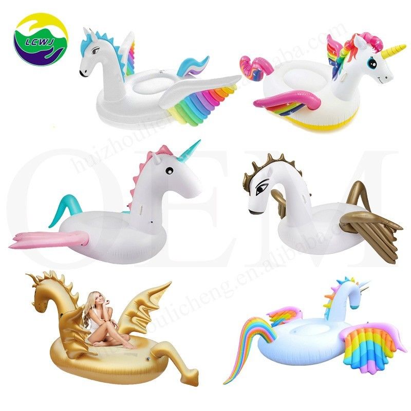 Piscina de PVC de plástico para adultos flotante 250 cm Unicornio Piscina flotante Caballo