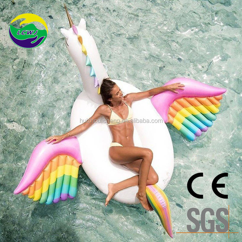 Piscina de PVC de plástico para adultos flotante 250 cm Unicornio Piscina flotante Caballo
