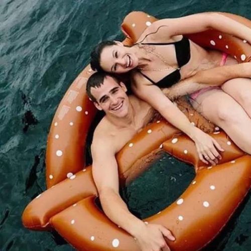Gran Pan Agua Divertido PVC Inflatable Presel Float Anillo Piscina Float Para Adultos