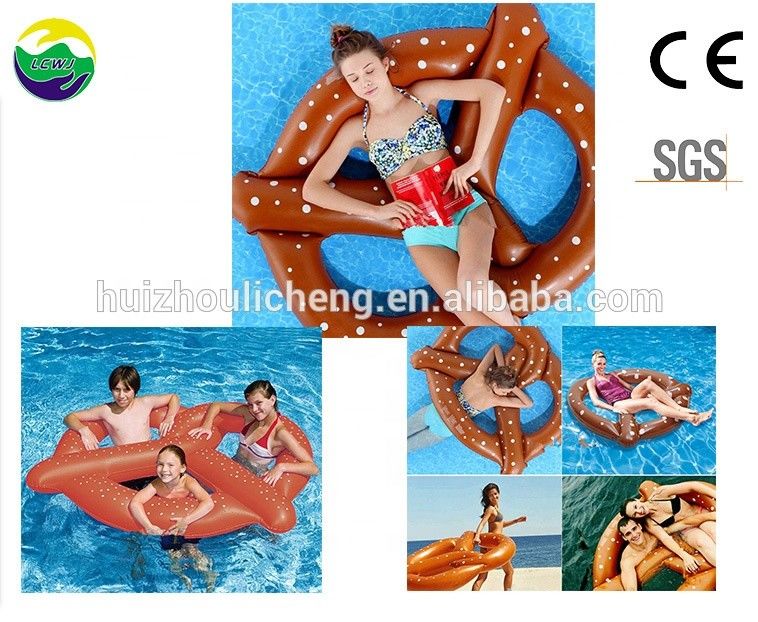 Gran Pan Agua Divertido PVC Inflatable Presel Float Anillo Piscina Float Para Adultos