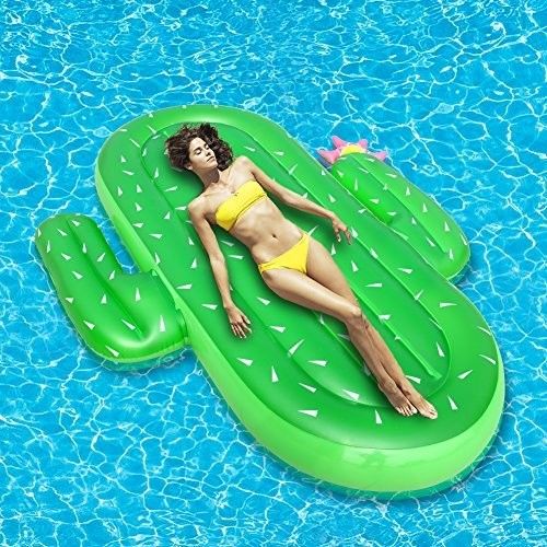 Bebida de cactus inflable de vacaciones Float juguete piscina Float piscina sillas flotantes para adultos BSCI