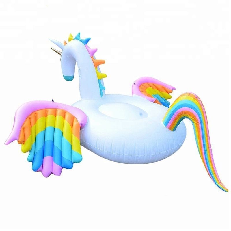 Arco iris piscina inflada para adultos piscina flotante piscina Pegasus flotante para adultos y niños