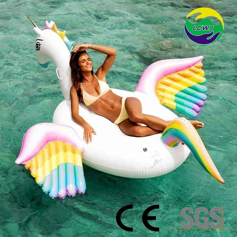 Arco iris piscina inflada para adultos piscina flotante piscina Pegasus flotante para adultos y niños