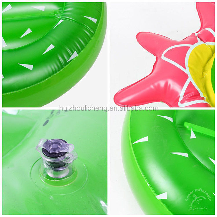 Familia divertida Cactus piscina flotante sin ftalatos PVC fiesta de verano flotante para el lago