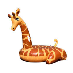 Anillo de natación inflable Piscina de jirafas 0,32 mm Decoración flotante Piscina inflable gigante