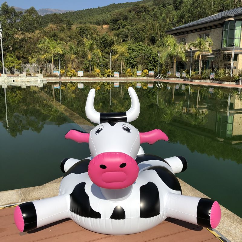 190 X 190 X 130 cm Flotación de piscina inflable en forma de animal silla flotante de piscina isla balsa