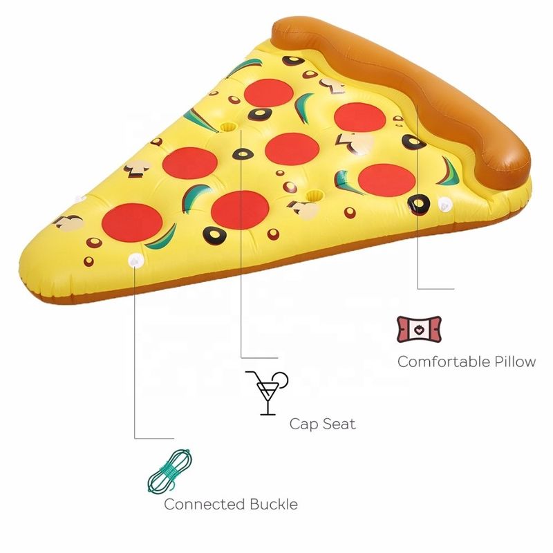 Piscina de aire libre inflada flotante 180 x 130 cm nadar agua soplar pizzaría para el soporte