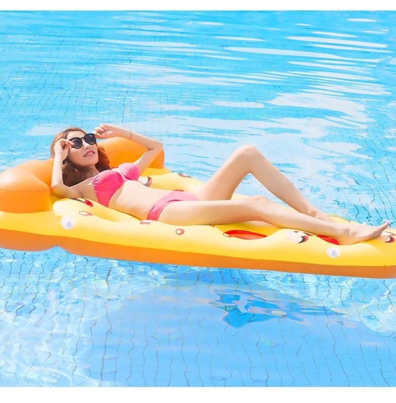 Piscina de aire libre inflada flotante 180 x 130 cm nadar agua soplar pizzaría para el soporte