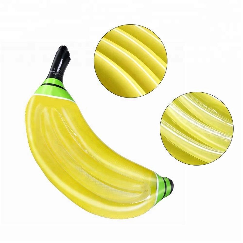 Nuevos juguetes calientes para el deporte Juego Banana fiesta piscina isla flotante piscina
