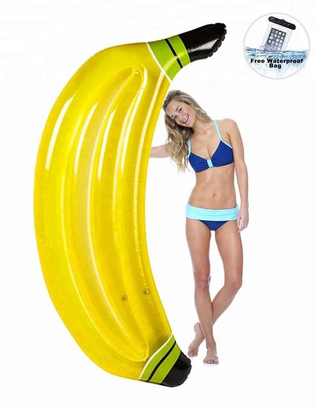 Nuevos juguetes calientes para el deporte Juego Banana fiesta piscina isla flotante piscina