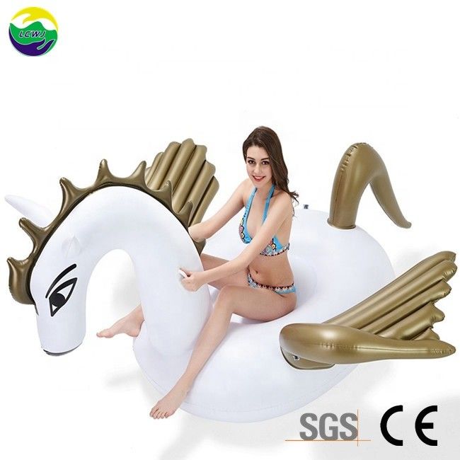 Eco Amigable Pegasus Piscina inflable Caballo flotante Juguetes para adultos 250 X 250 X 130cm
