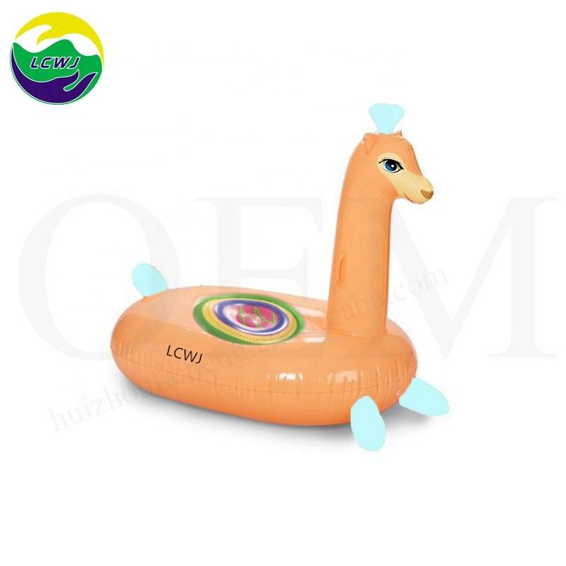 Decoración al aire libre de vacaciones juguetes de piscina inflables de alpaca isla flotante
