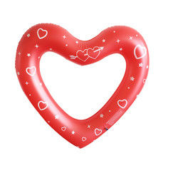 1.5M Float de agua Niños anillo inflable amor corazón piscina piscina Float para adultos