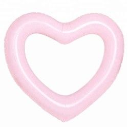 Piscina para adultos flotante anillos de playa inflables 115 X 115cm rosa en forma de corazón piscina inflables