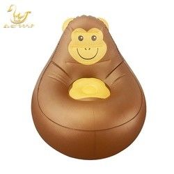LC Chimpancé diseño de animales inflables salón plegable soplar el sofá silla sofá con luz de control remoto