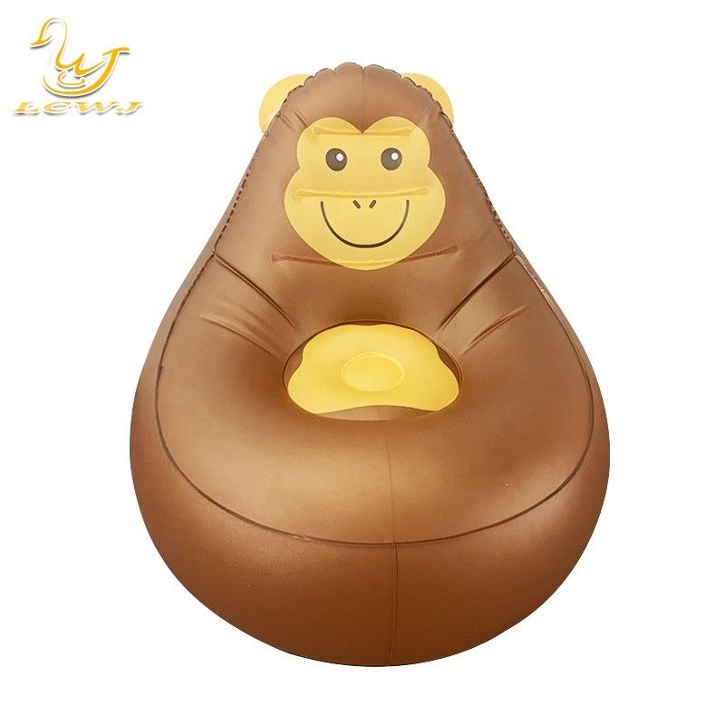 Muebles inflables de PVC 85 X 70 X 60CM Sofá reclinable con luz LED