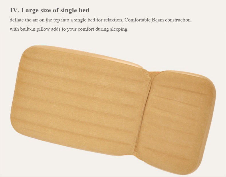 Muebles para el exterior inflables de doble lado colchón de aire acondicionado 0,35 mm