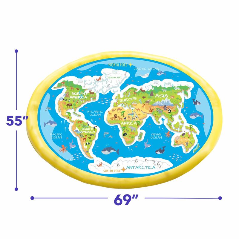 100kg de patio trasero inflables rociador de juguete 170cm portable de rociador para niño