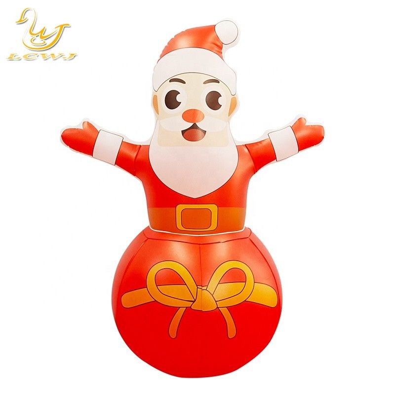 Roly Poly Air Blow Up Santa Claus Decoraciones inflables de Navidad con luz LED