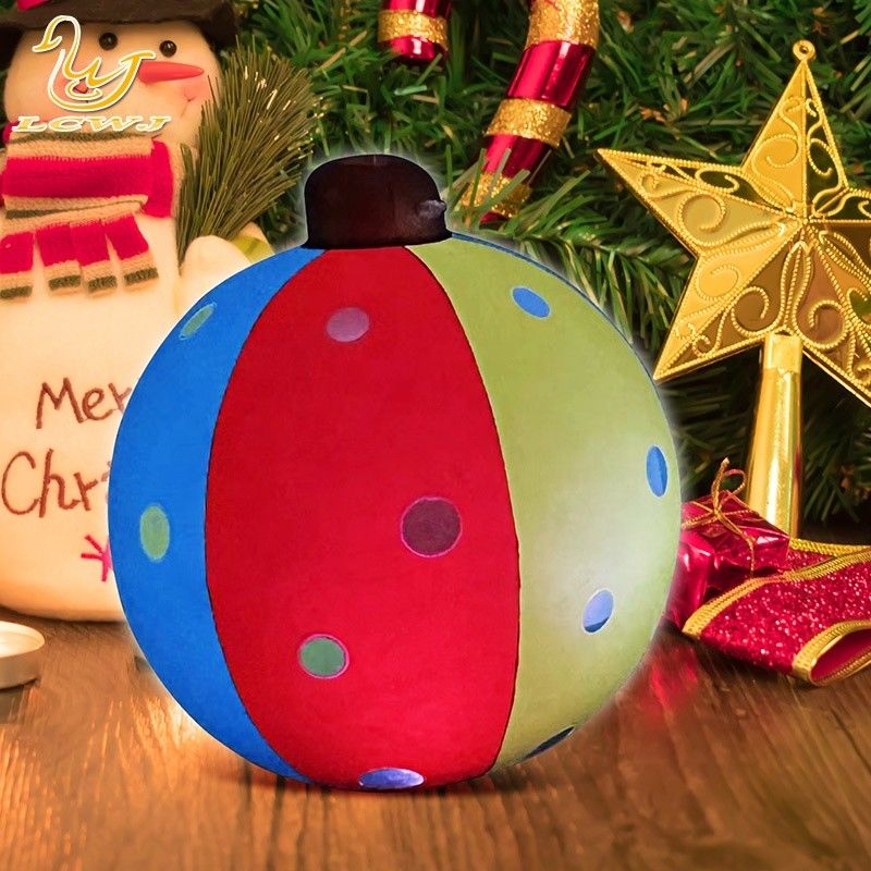 60cm de aire libre inflables de juguete Ornamento decorado Pvc inflables bolas de Navidad con luz