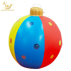 60cm de aire libre inflables de juguete Ornamento decorado Pvc inflables bolas de Navidad con luz