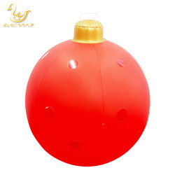 60cm de aire libre inflables de juguete Ornamento decorado Pvc inflables bolas de Navidad con luz