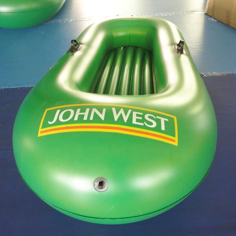 190 x 110 cm Flota de PVC inflable Barco de remo Barco aerodinámico para la pesca Deporte a la deriva