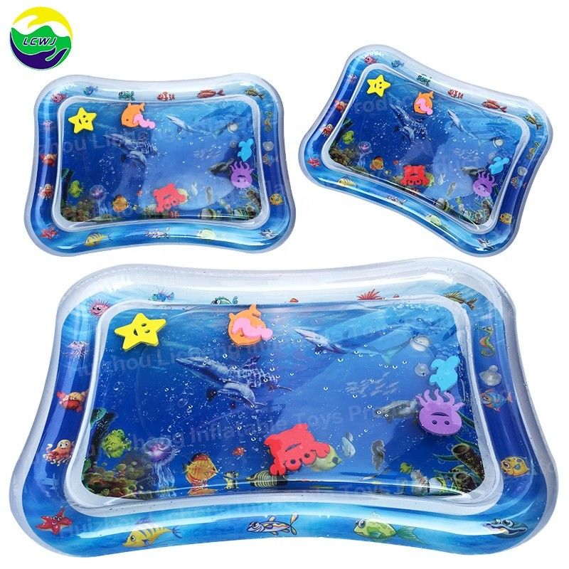 66 X 50 cm Juguete de agua para bebés Odm 3 a 12 meses Bebé colchón de agua inflables para el vientre