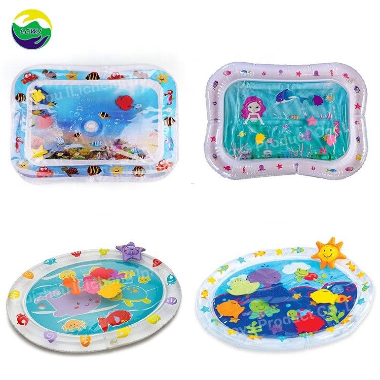 Tiempo del vientre 66 X 50cm Juguetes de piscina para bebés Unisex Inflatable Mat de juego de agua