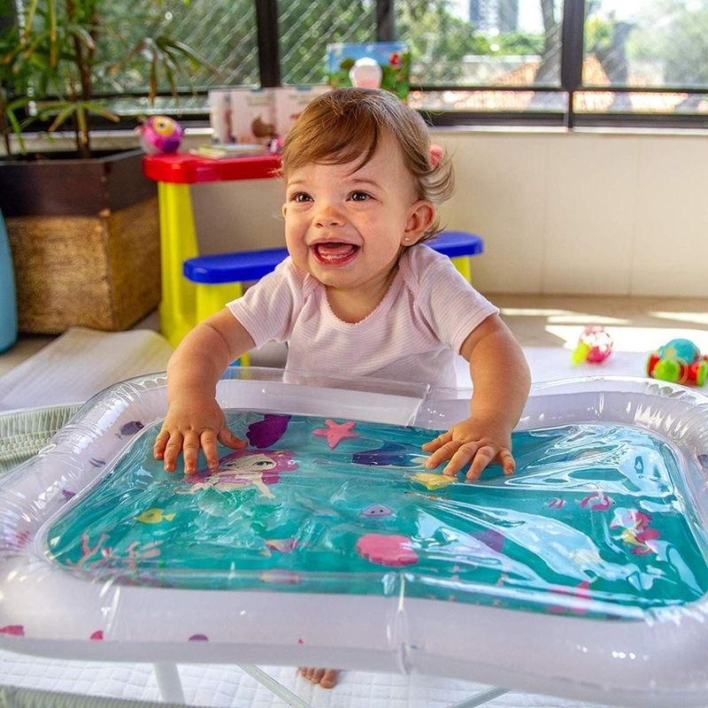 Tiempo del vientre 66 X 50cm Juguetes de piscina para bebés Unisex Inflatable Mat de juego de agua
