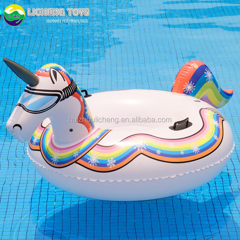 Juguetes de nieve inflables de invierno de PVC de 190 cm trineo de nieve para adultos