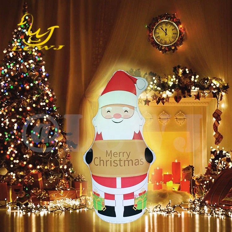 LC Blow Up Bopper Yard Decoración de Navidad inflables Santa Claus Decoraciones con luz LED