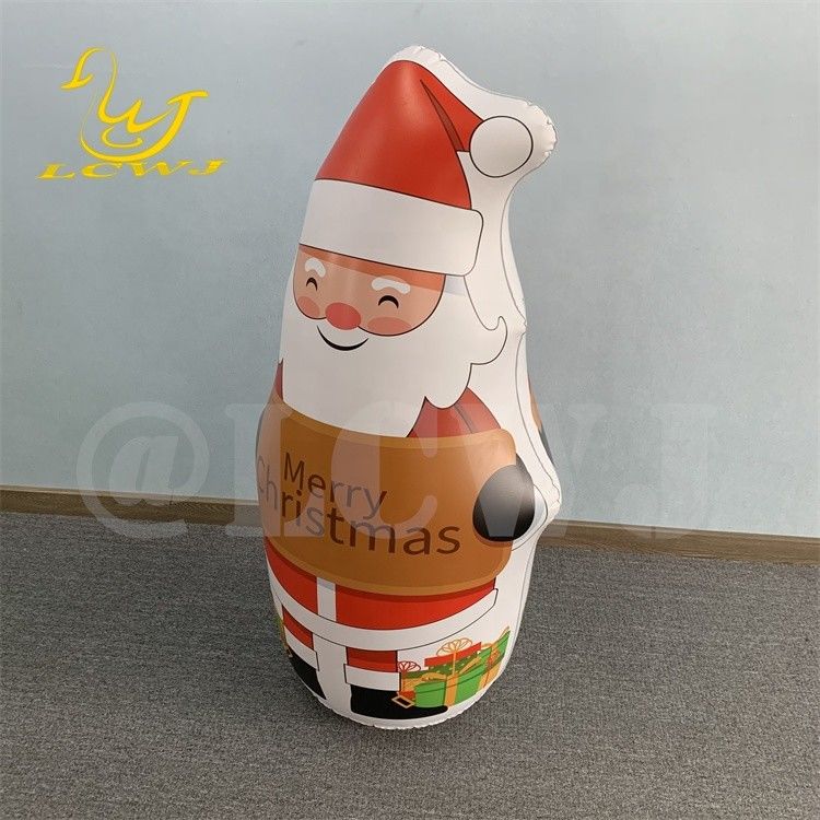 LC Blow Up Bopper Yard Decoración de Navidad inflables Santa Claus Decoraciones con luz LED