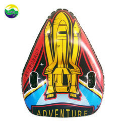 Trineo de nieve inflables de PVC de 300 kg trineo triangular de cohetes trineo de nieve trineo de nieve tabla de nieve 120 x 90 cm
