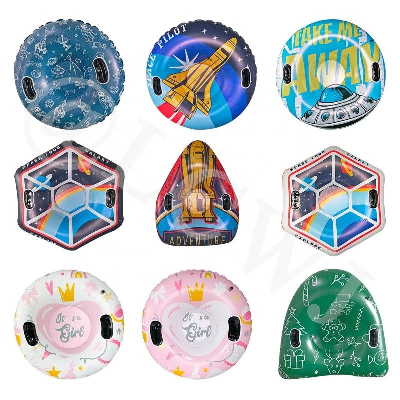 OVNI Espacio Inflables juguetes de nieve remolcable tubo inflable para trineo juguetes de invierno 47in