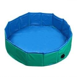 Herramienta de limpieza 120cm bañera portátil para perros para el hogar piscina plegable para mascotas