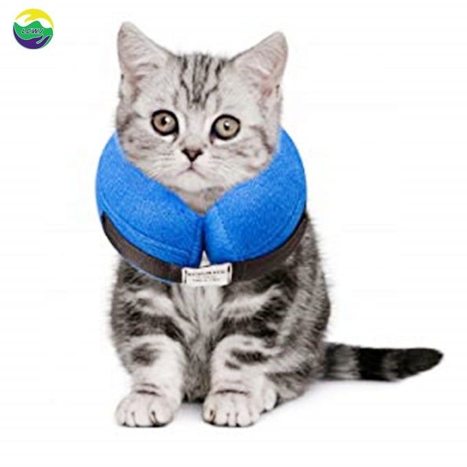 Collar inflables para mascotas de tamaño personalizado collar de recuperación suave para gatos