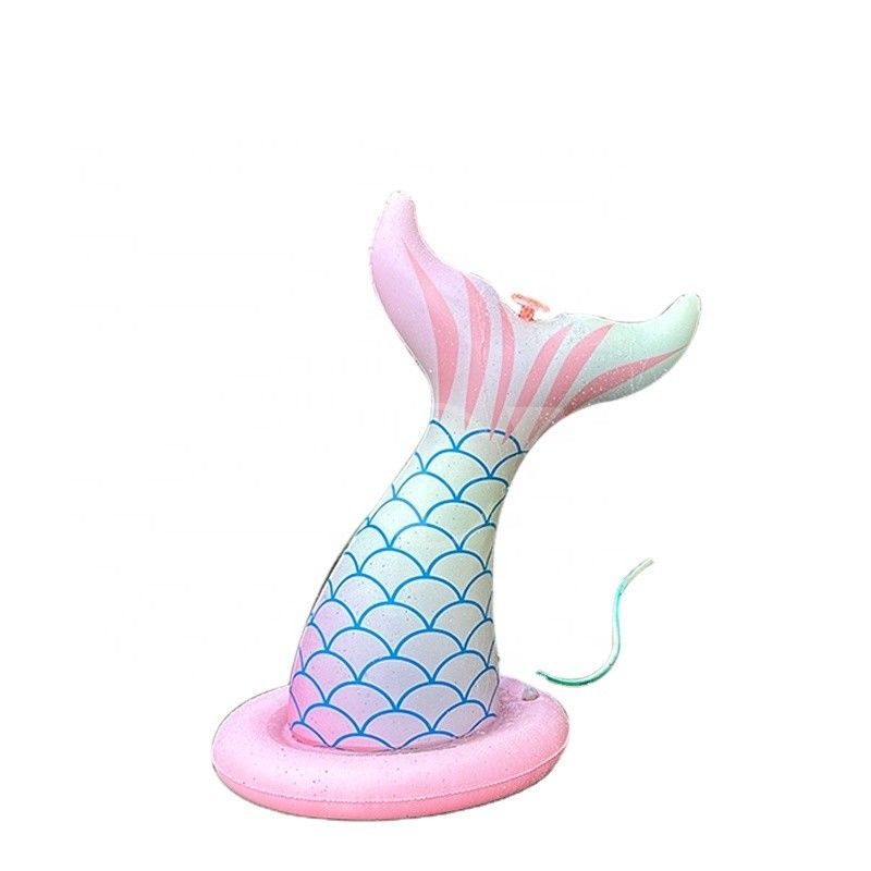 Juguetes de agua de sirena para niños Juegos al aire libre de verano para niñas Jardín trasero Inflación de spray Juguete inflables Sprinkler de agua para niños