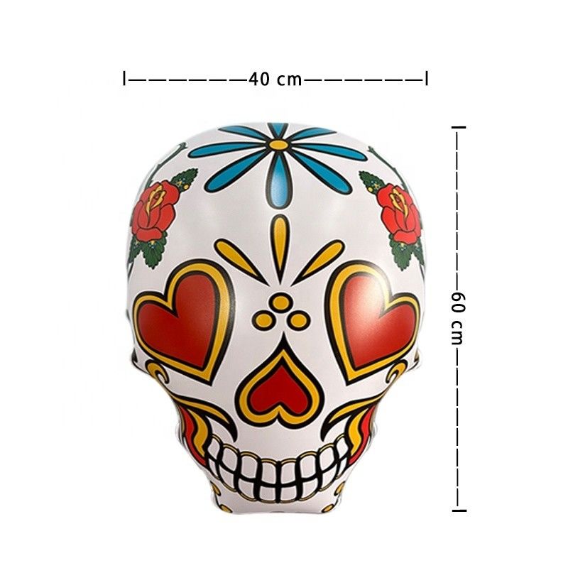 Fans de softbol deben tener inflables Halloween decoración de la calavera de azúcar para el jardín