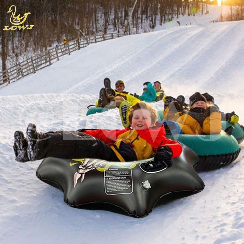 Tubo de nieve inflable de PVC de 16p, con mangos resistentes y color personalizado