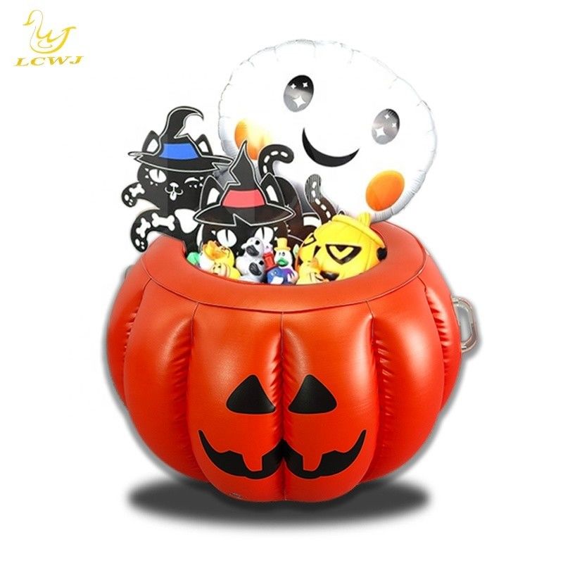 LC Halloween Calabaza sirviendo Buffet Bar Refrescante Contenedor de alimentos Contenedor de bebidas bandeja de hielo inflable Para la fiesta de piscina de barbacoa de verano