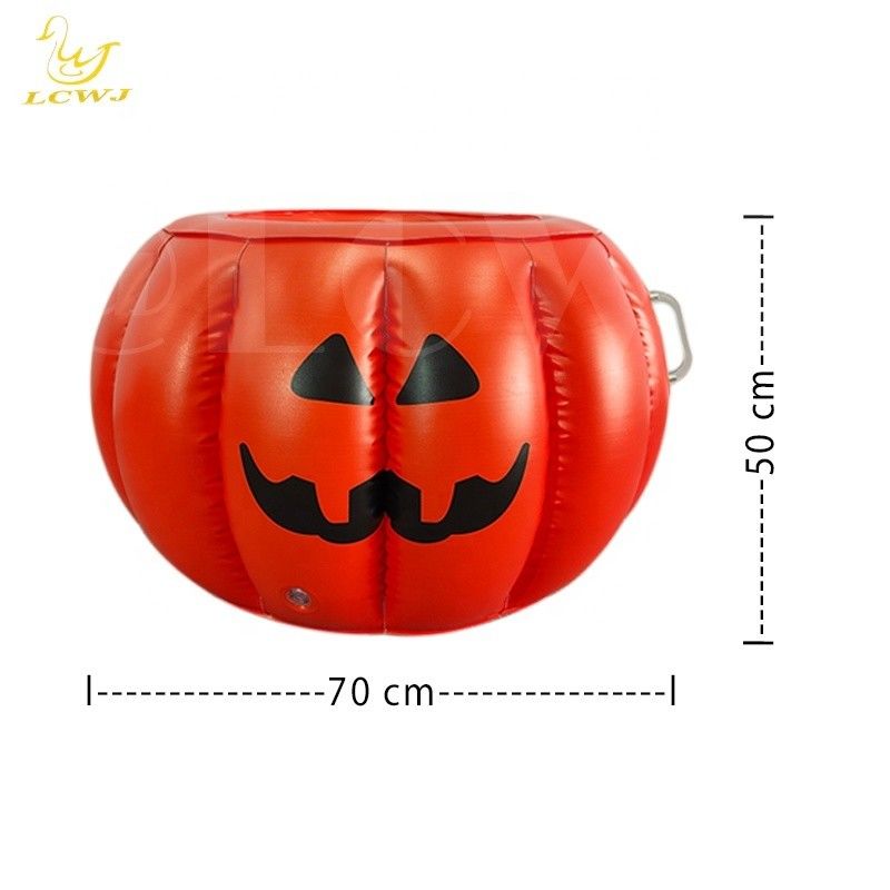 LC Halloween Calabaza sirviendo Buffet Bar Refrescante Contenedor de alimentos Contenedor de bebidas bandeja de hielo inflable Para la fiesta de piscina de barbacoa de verano